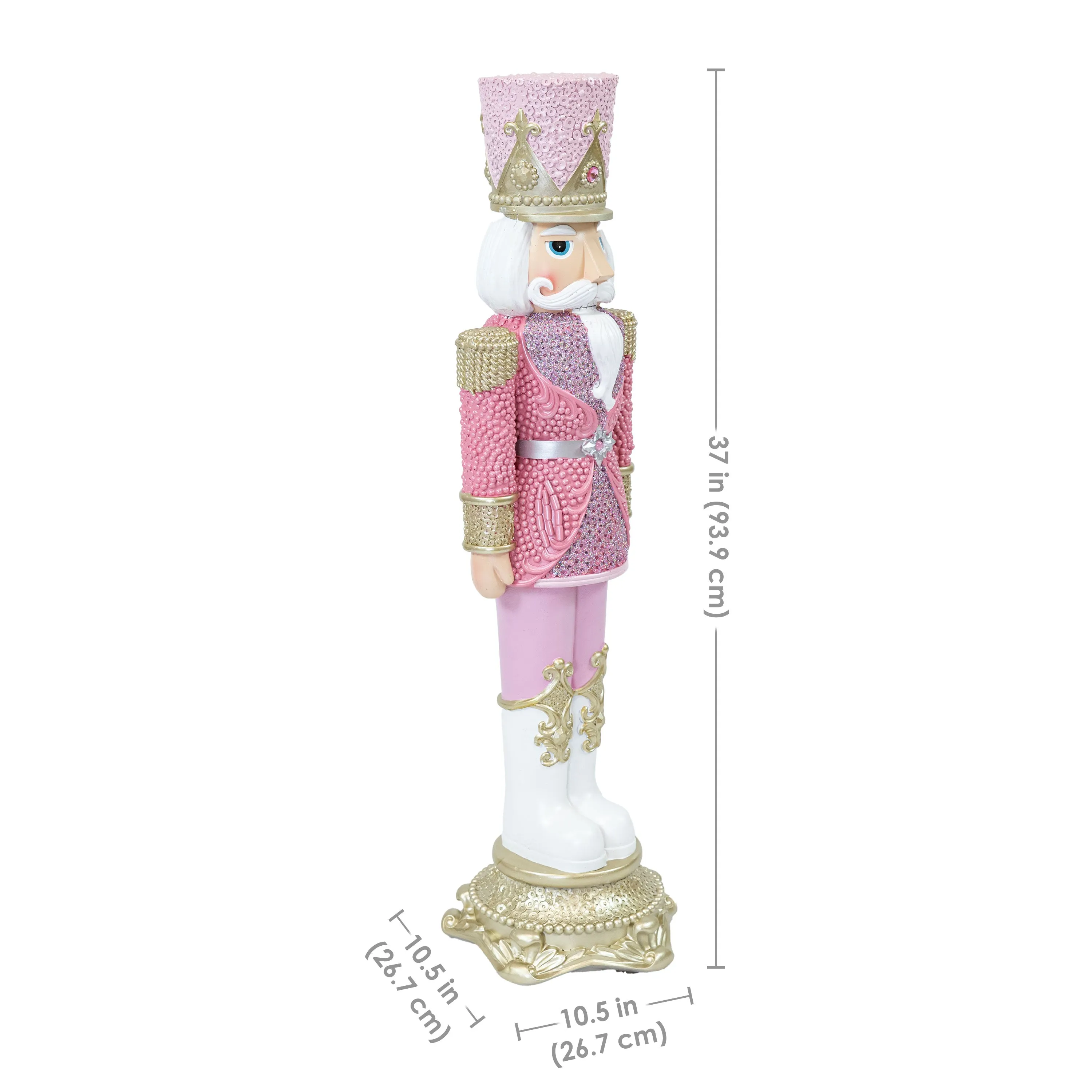 Sunnydaze Kenneth the Princely Christmas Nutcracker Statue - 37" H