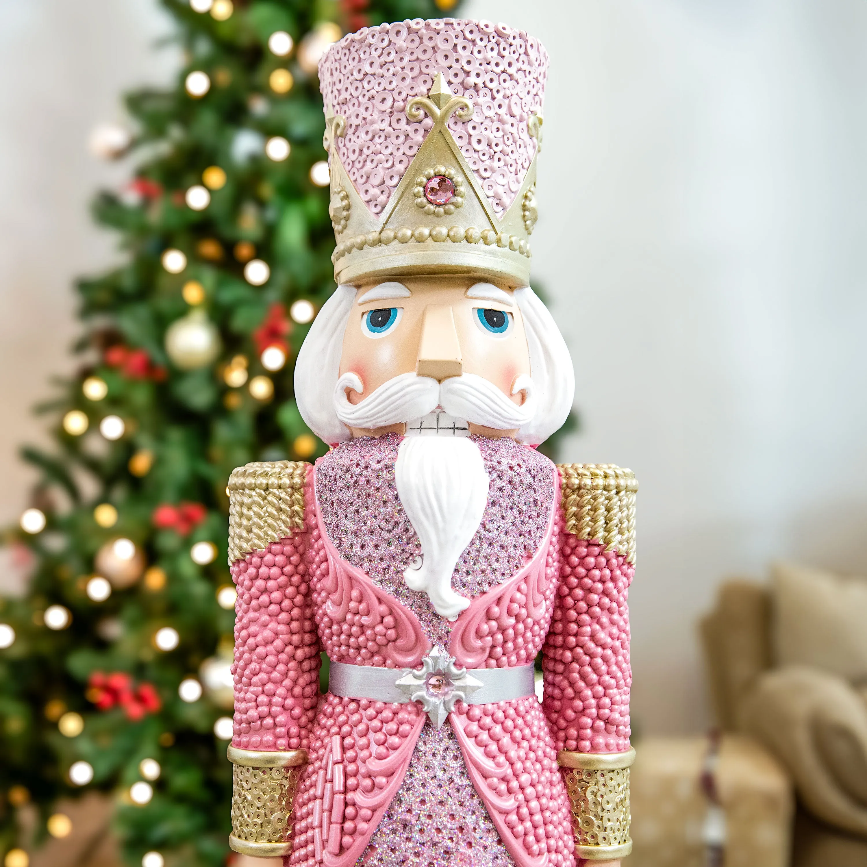 Sunnydaze Kenneth the Princely Christmas Nutcracker Statue - 37" H