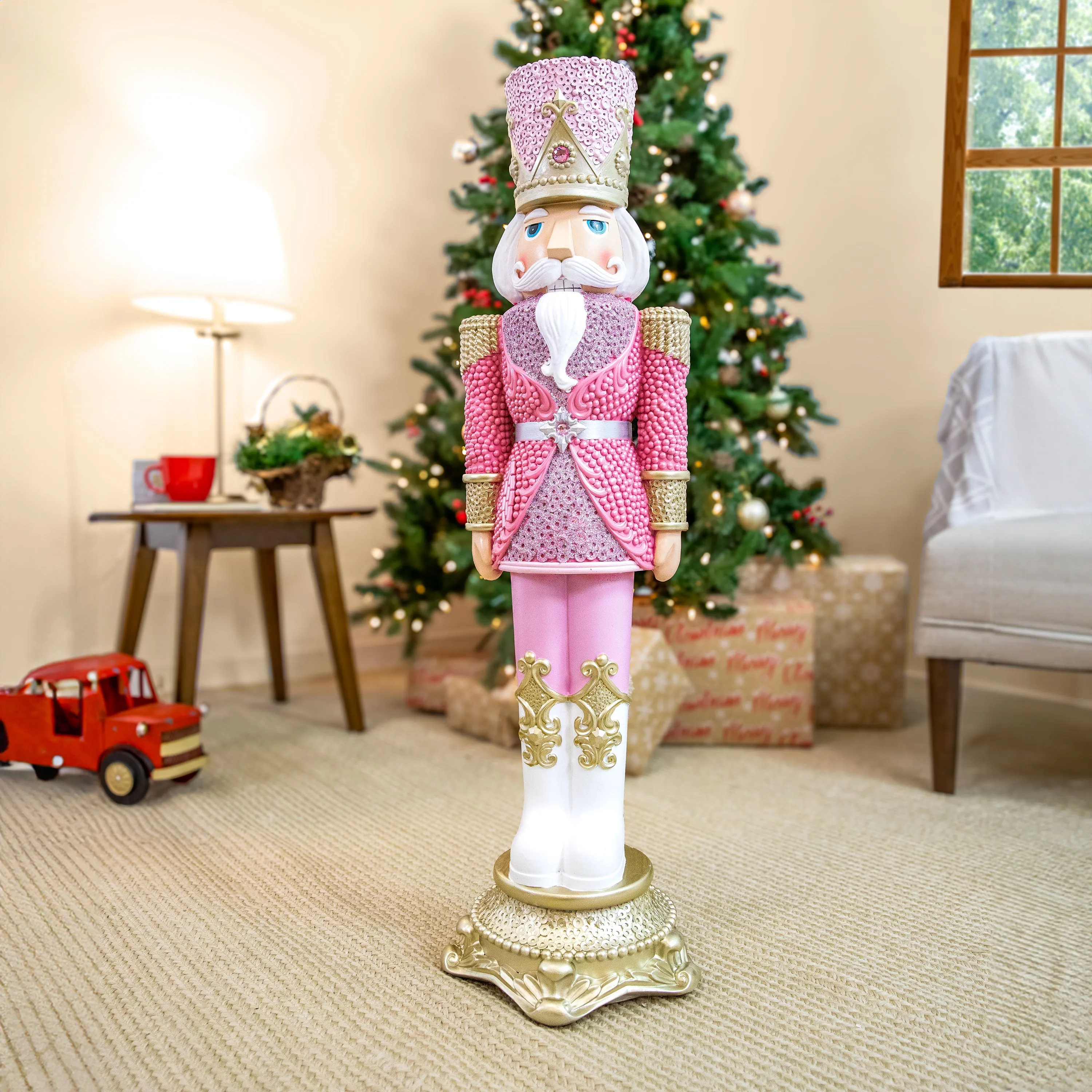 Sunnydaze Kenneth the Princely Christmas Nutcracker Statue - 37" H