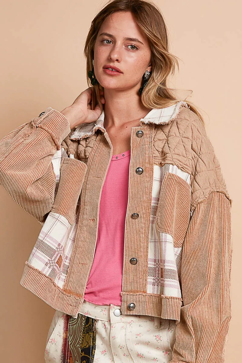 Teddy Bear Quilted Corduroy Jacket | POL