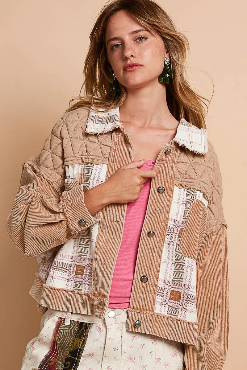 Teddy Bear Quilted Corduroy Jacket | POL