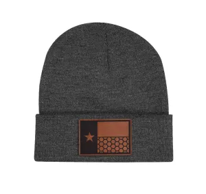 Texas Flag Honeycomb Beanie w/ Cuff