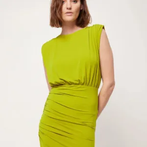 The Cove Dress in Chartreuse