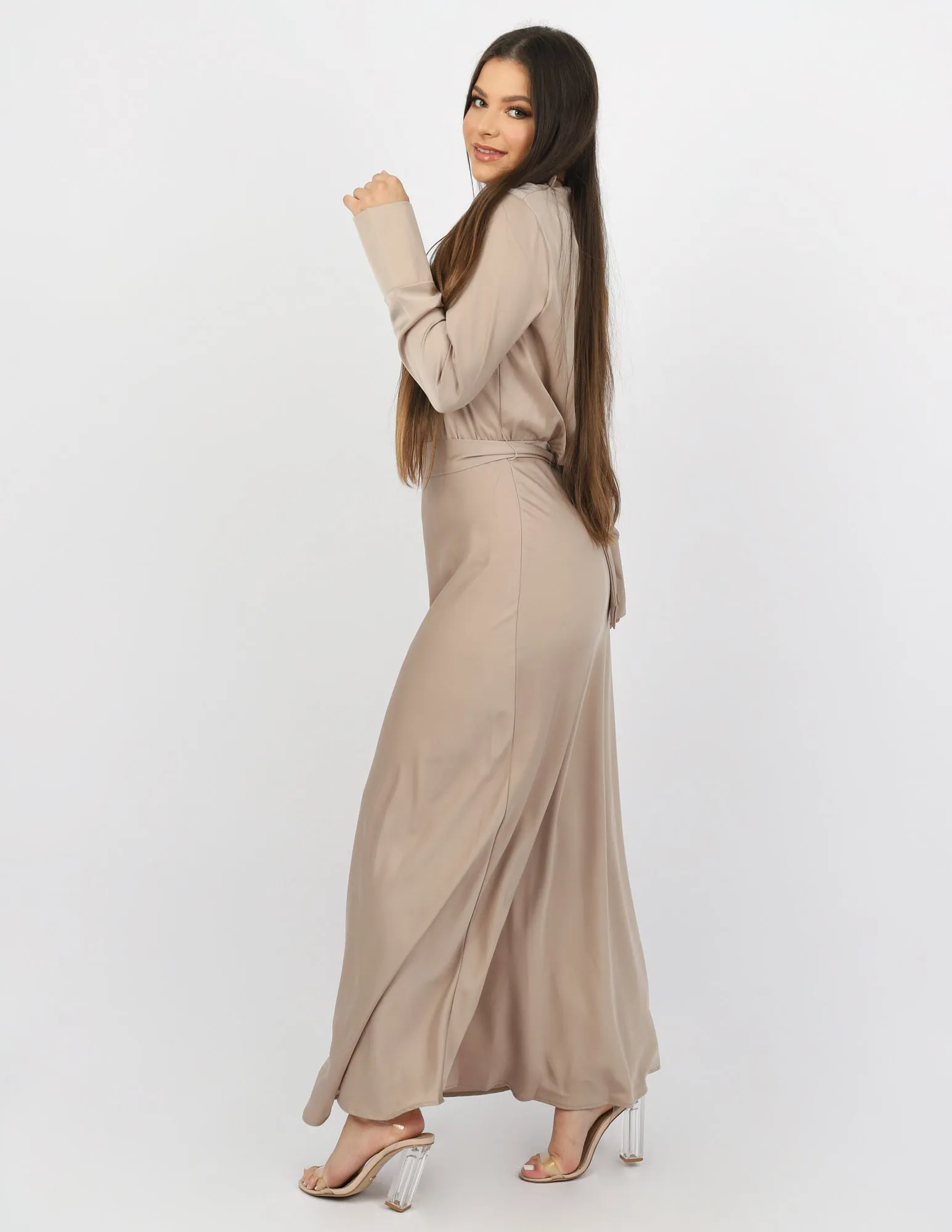 The Crescent Satin Modish Dress