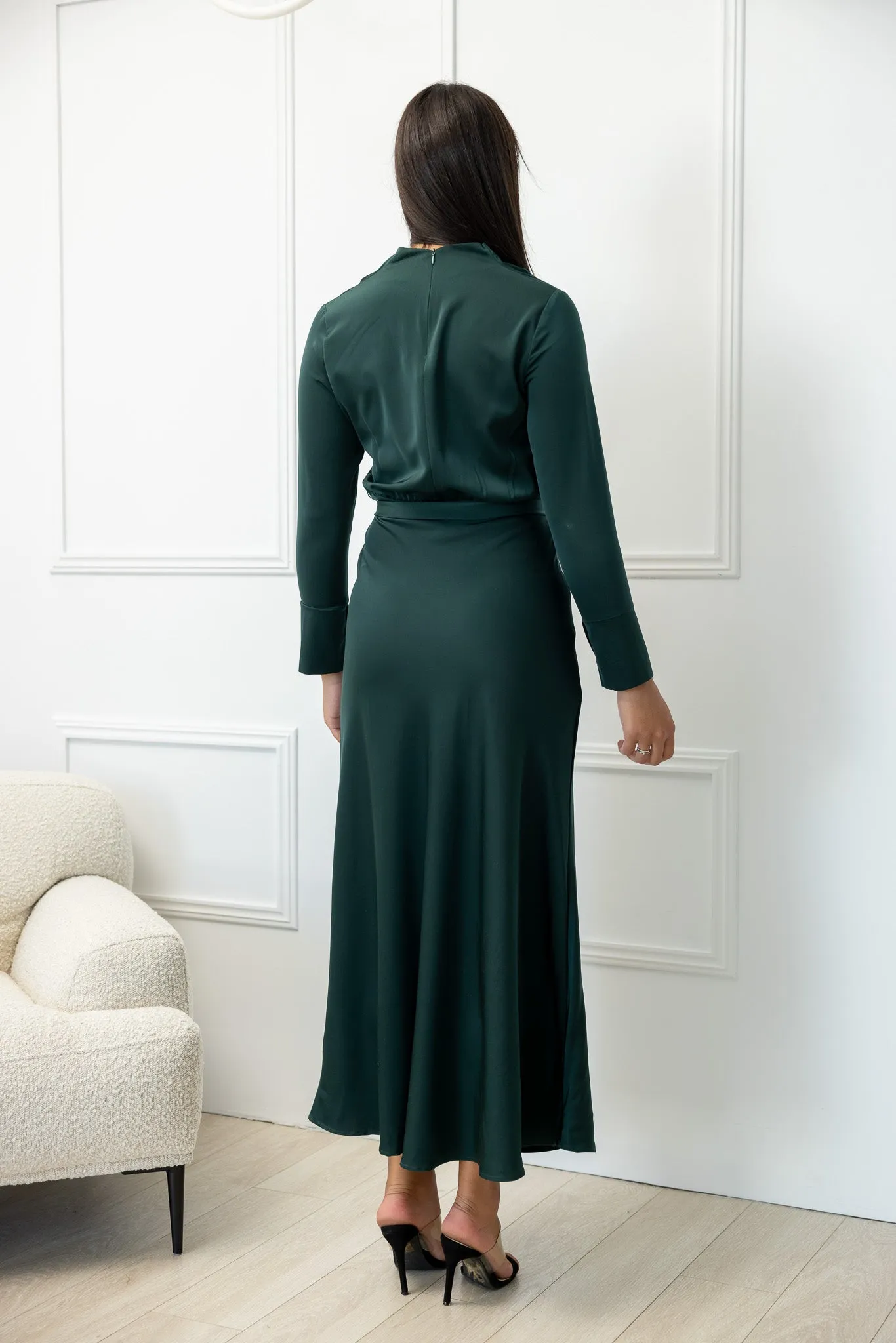 The Crescent Satin Modish Dress