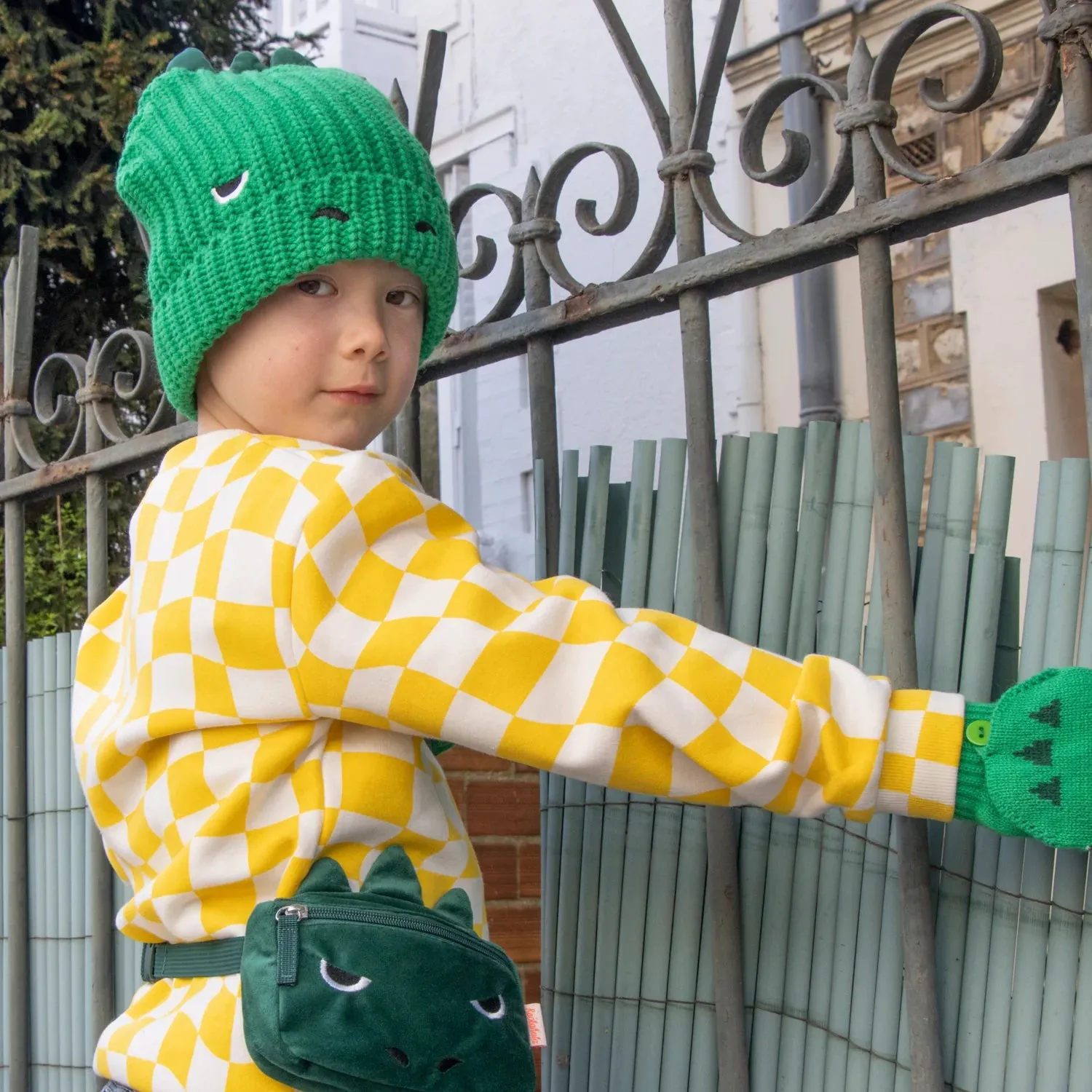 The T-Rex Knitted Gloves - KIDS