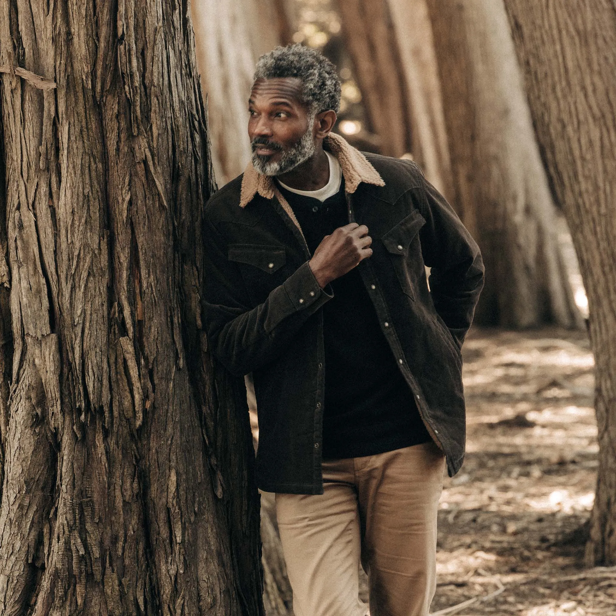 The Western Shirt Jacket in Soil Corduroy