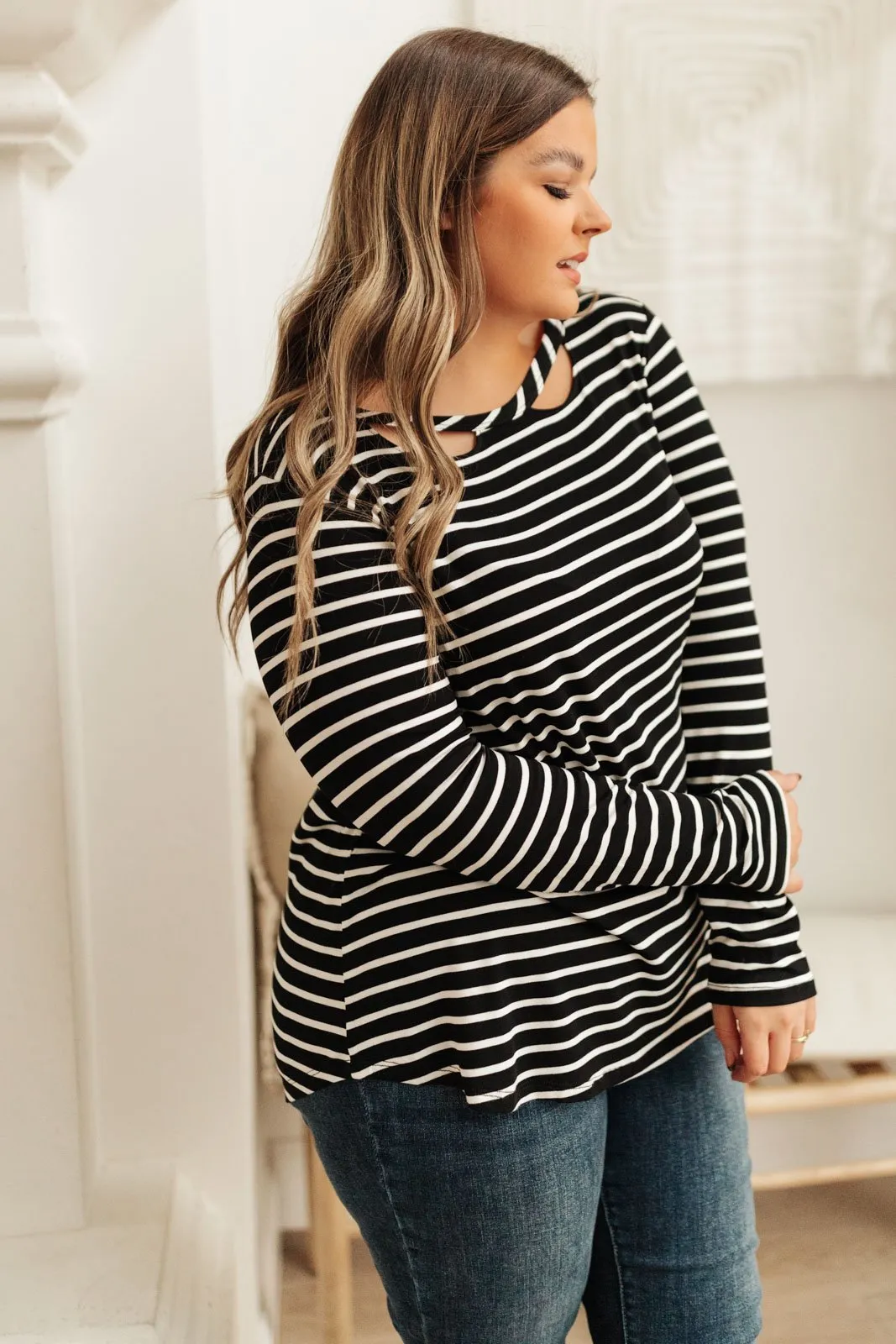 Thriving In Stripes Top