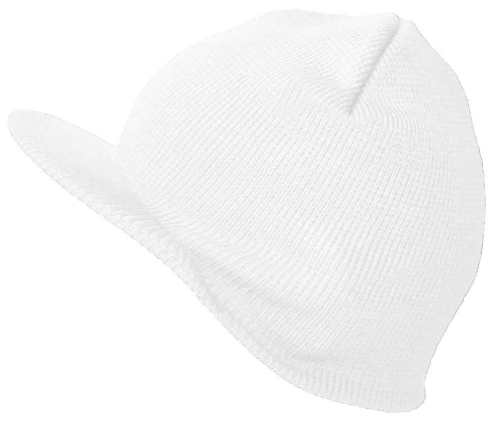 TopHeadwear Cuffless Beanie Cap with Visor