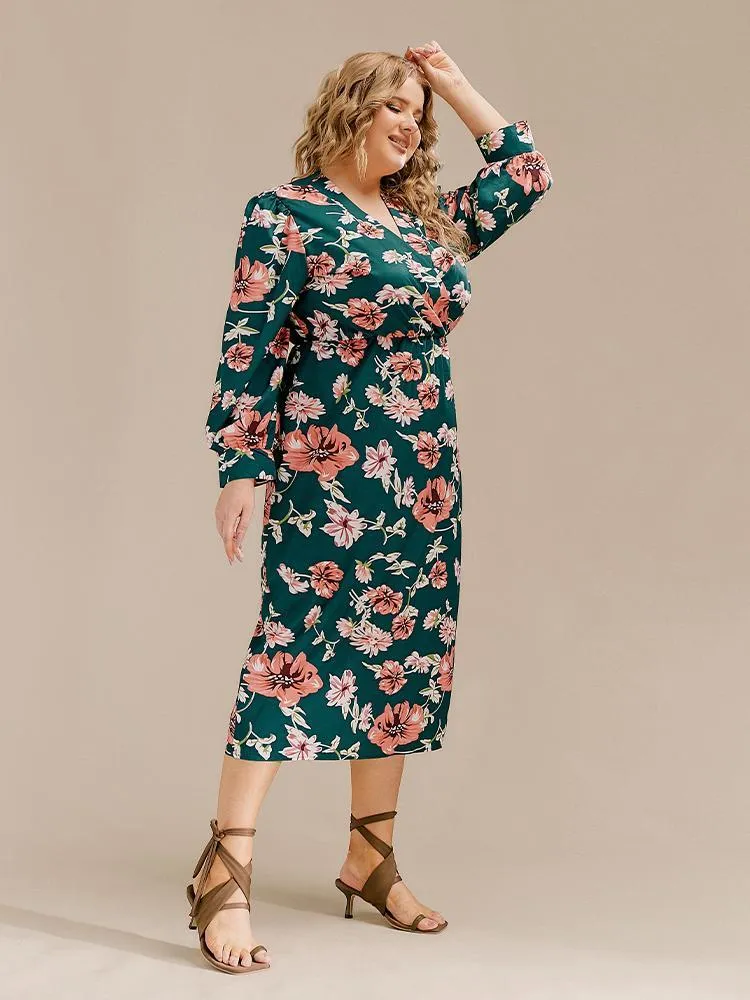 Vintage Floral Long Sleeve Dress