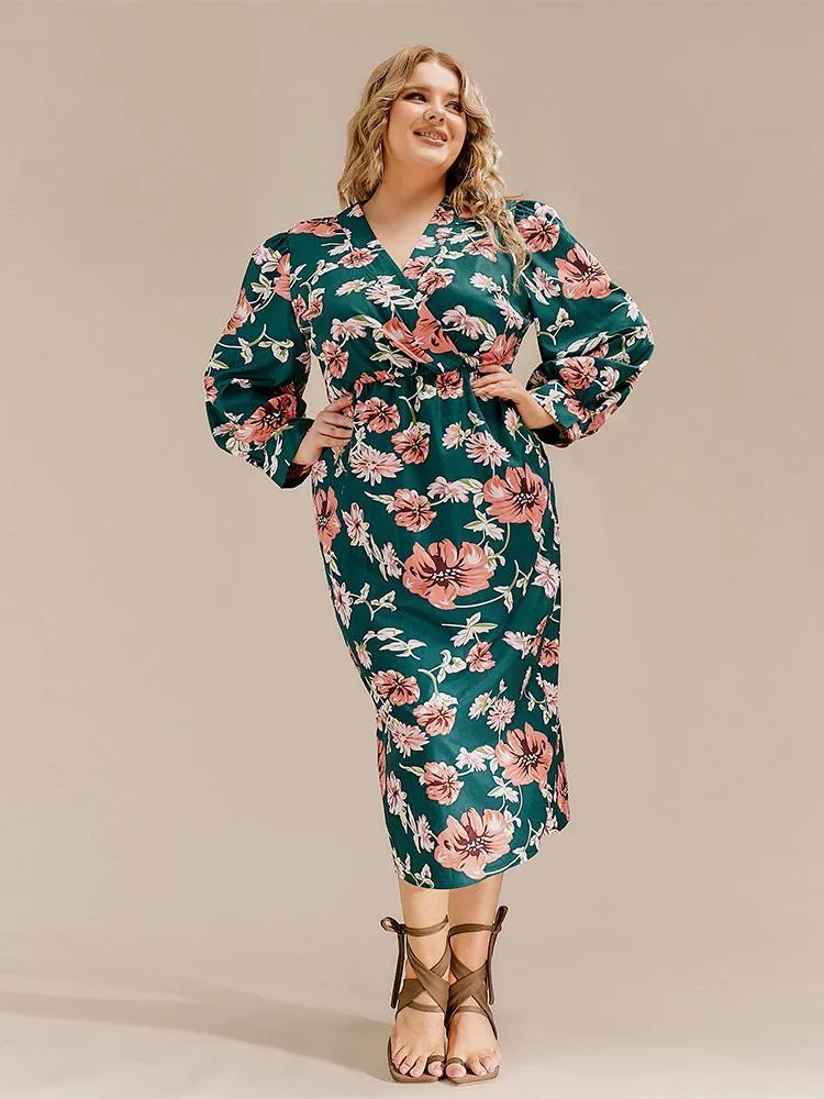 Vintage Floral Long Sleeve Dress