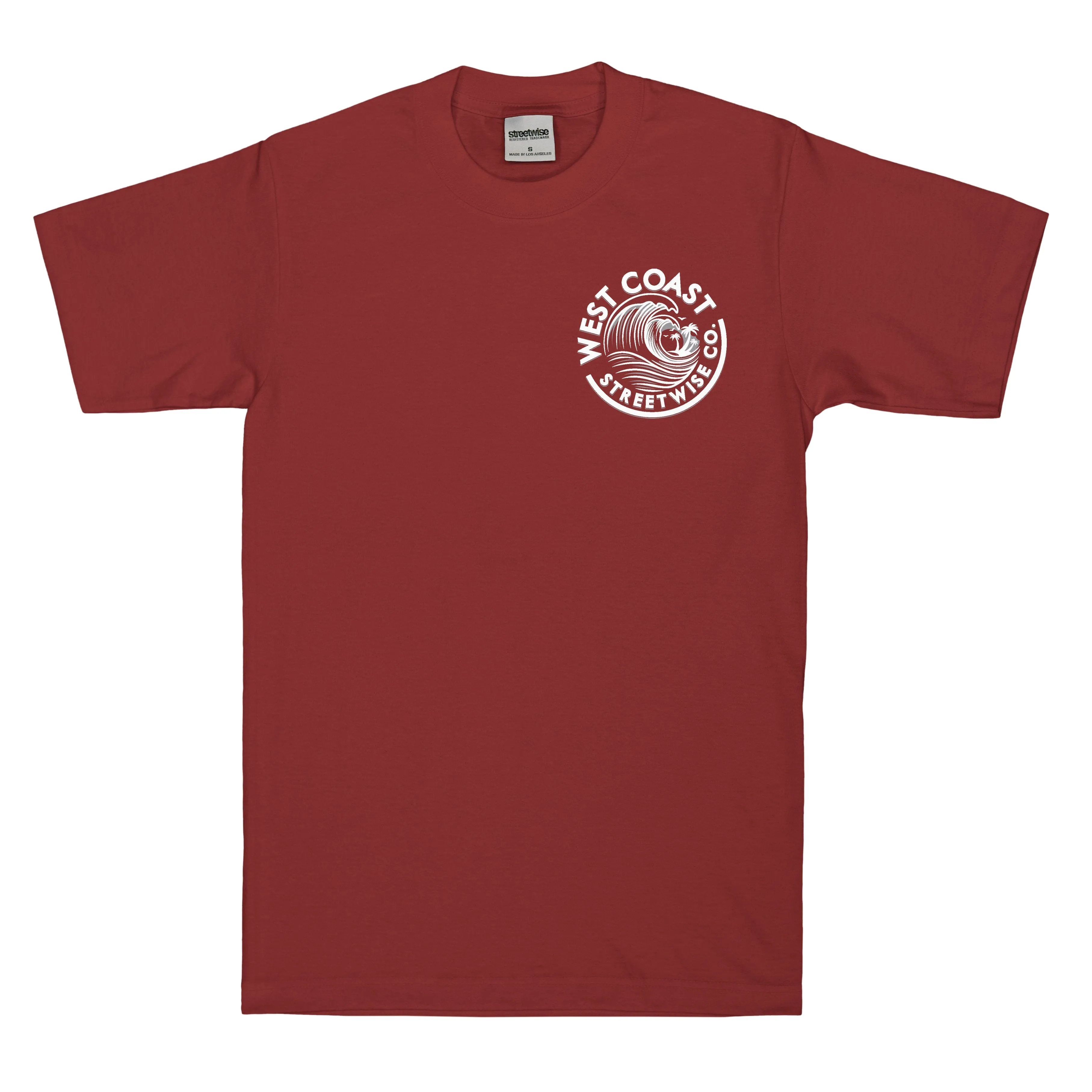 Wave Coast T-Shirt (Burgundy)