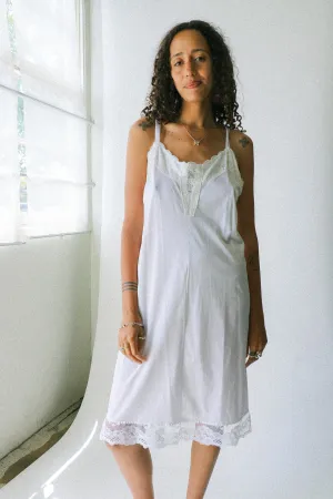 White Lace Slip Dress