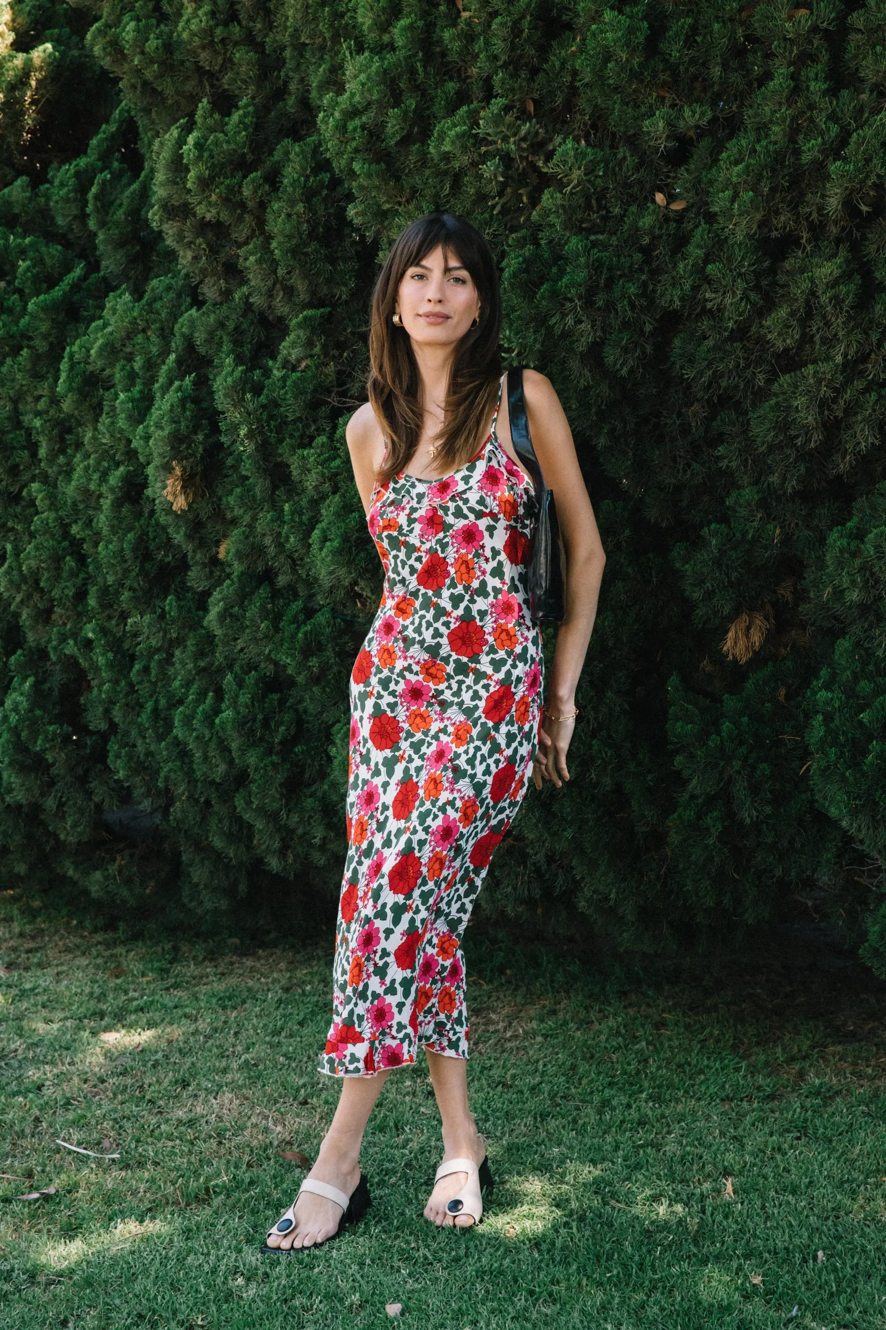 White Shelley Rambling Floral Dress