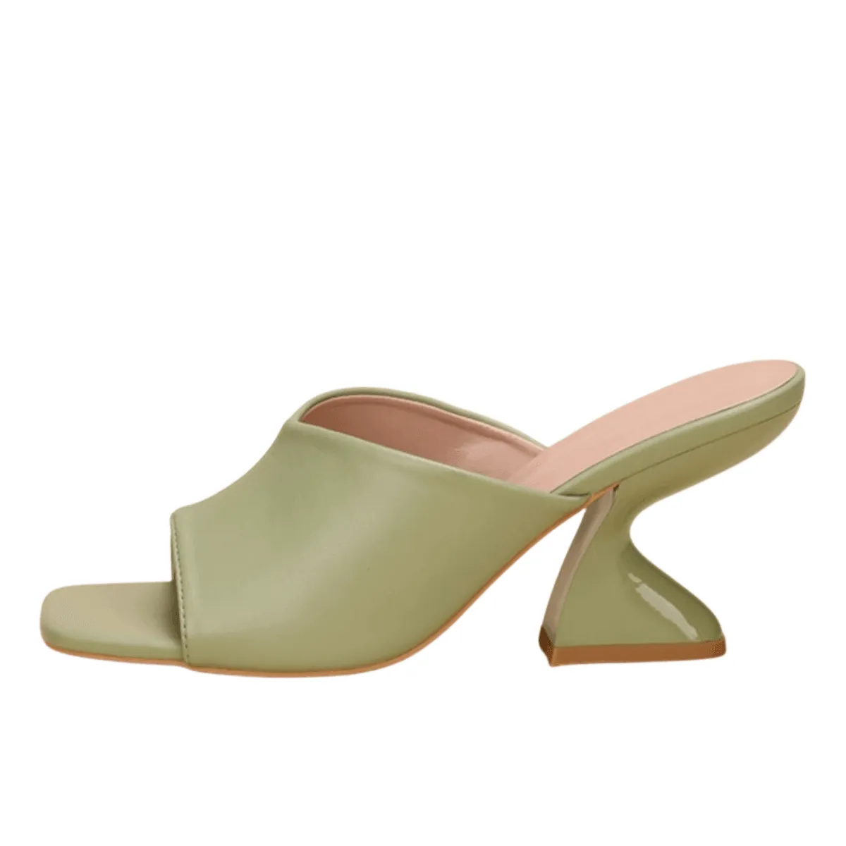 Women's Slip-On Sandals With Unique Heel