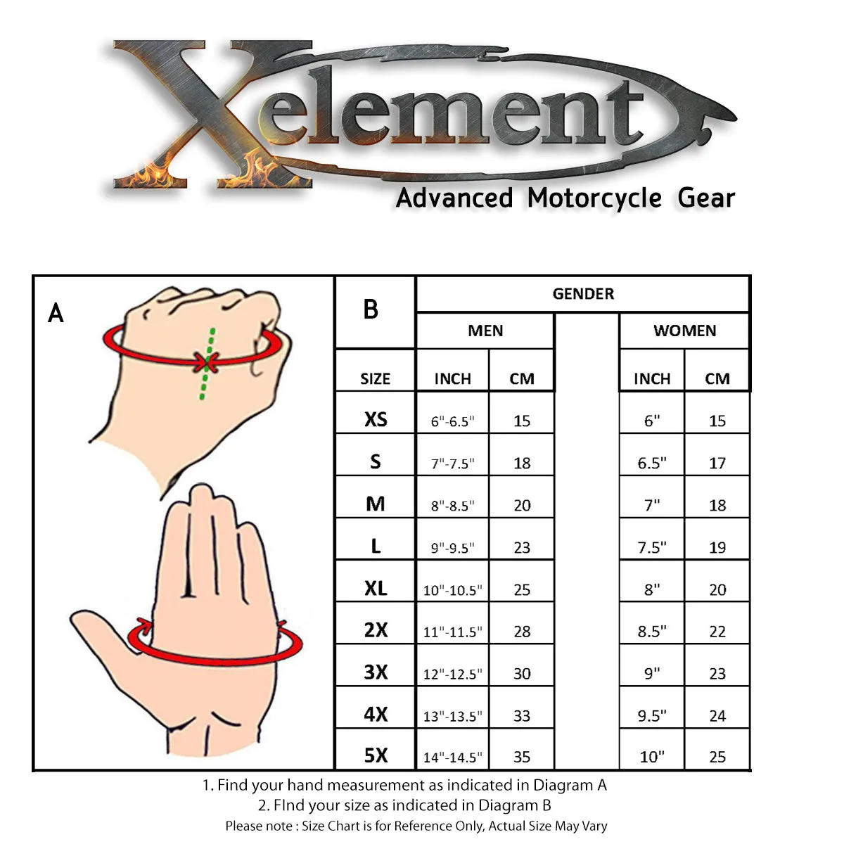 Xelement XG-734 Men's Premium Deerskin Motorcycle Gloves