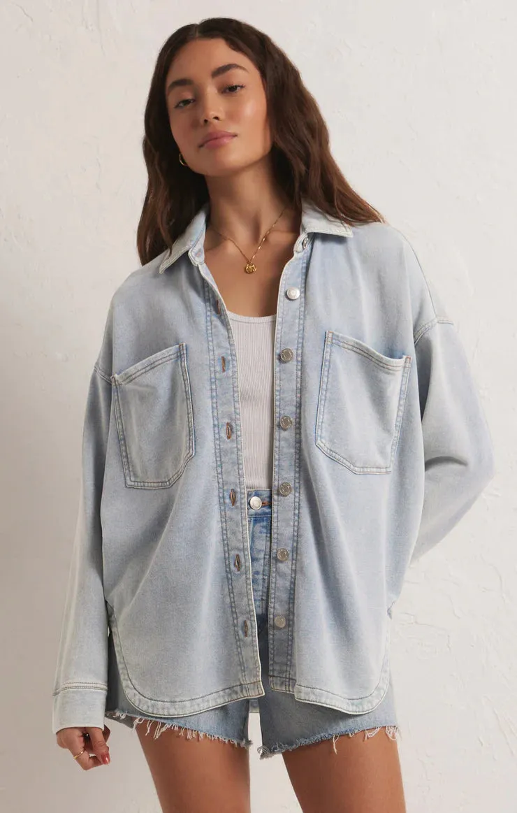 Z SUPPLY All Day Knit Denim Jacket